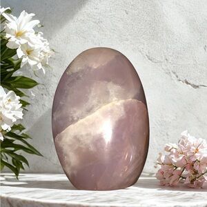 Rose Quartz Polished Freeform | Large Natural Crystal | 426g